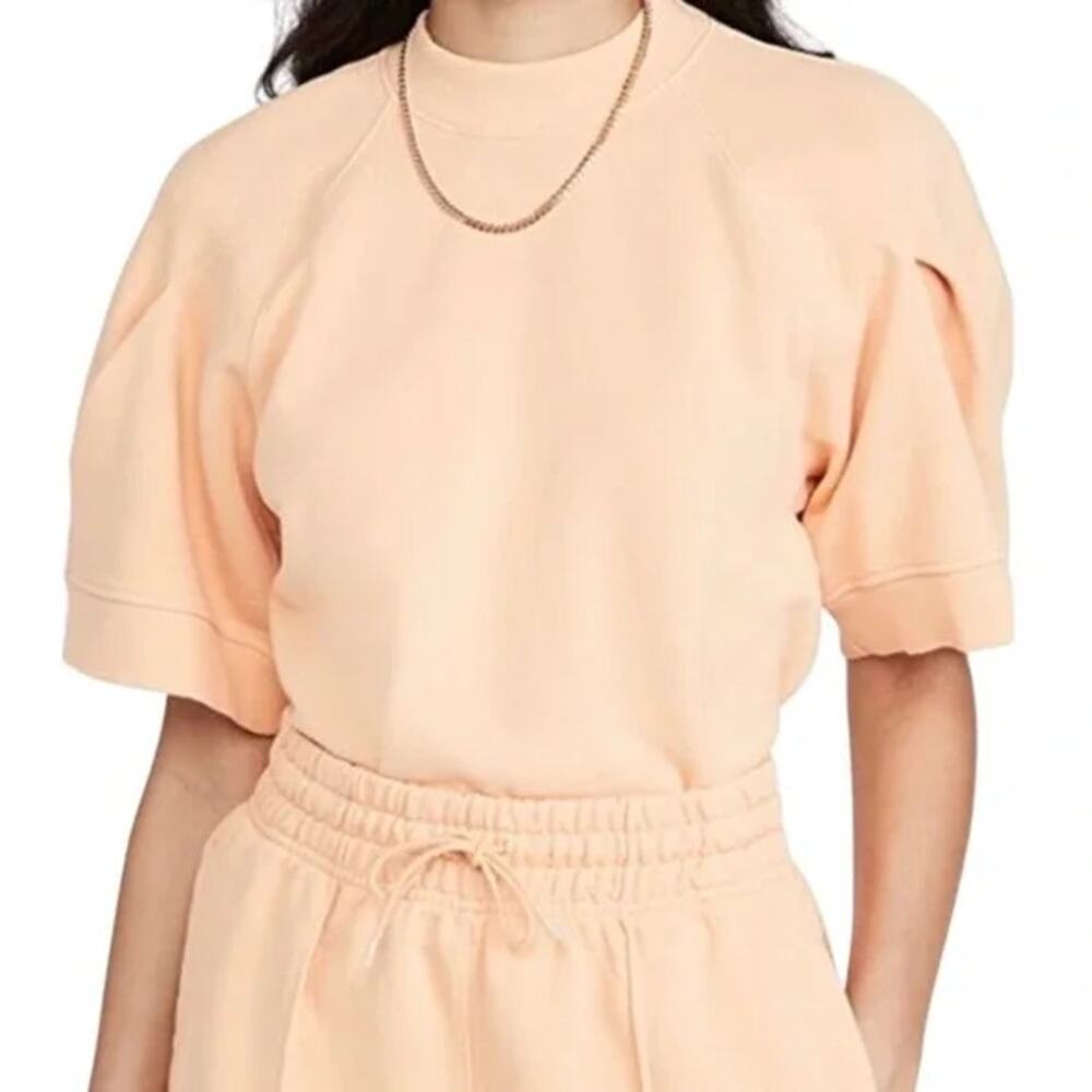 AGOLDE Sweater Womens Extra Small NWT The Round Shoulder Sweatshirt‎ Sherbert